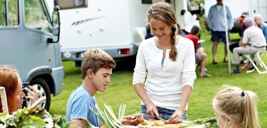 Familie campingferie børn