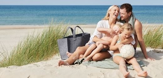 Familie strandtur TILBUD