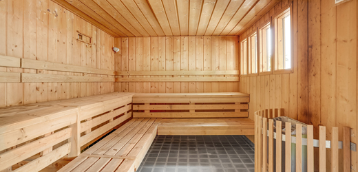 Vandland med sauna